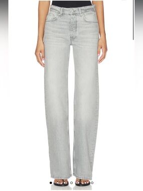 Anine Bing Hugh Jeans in Oyster Grey